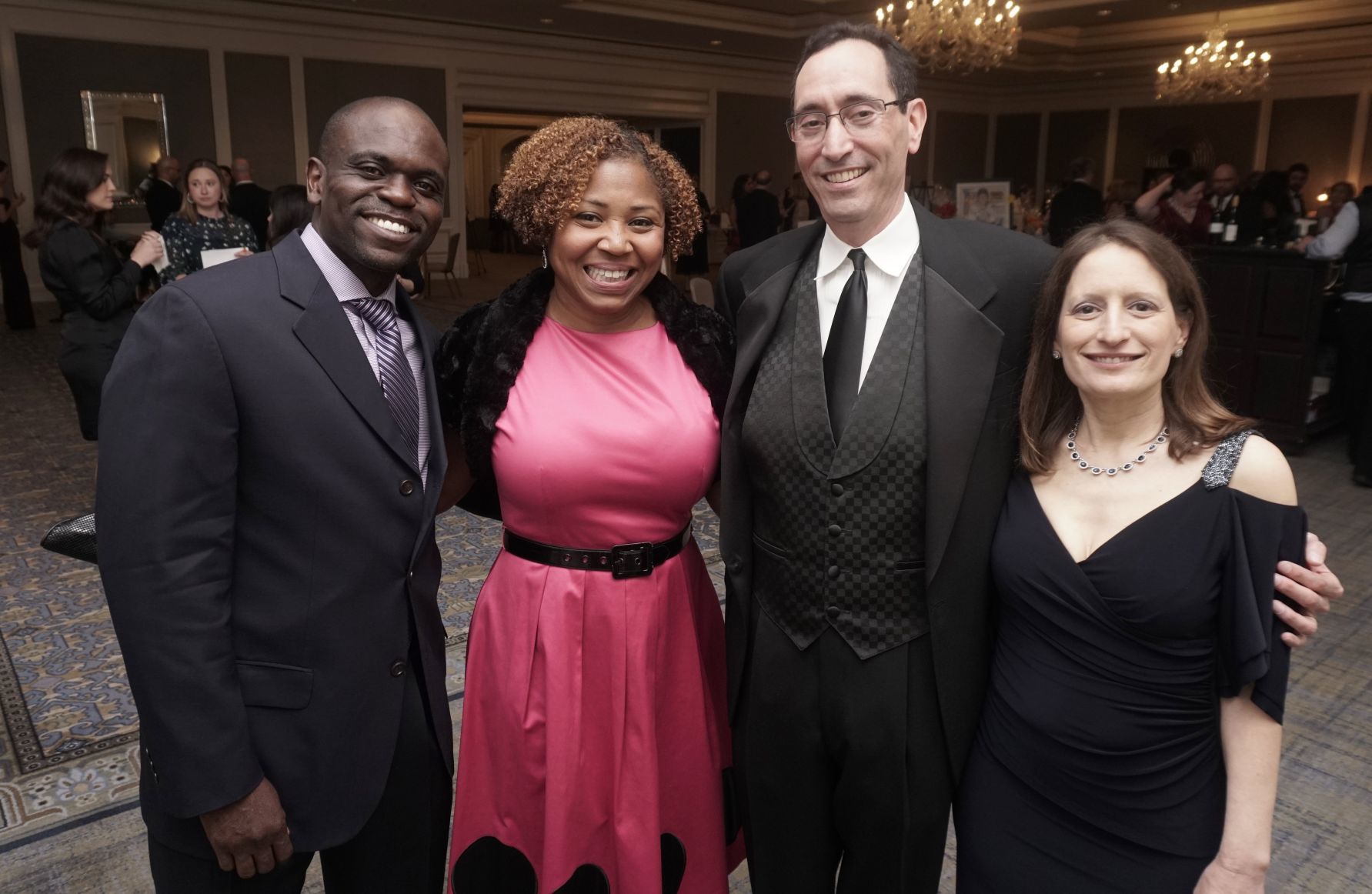 Paul and Shirley Mensah, Jon and Melissa Baris